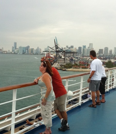Carnival Destiny Leaves Miami Port