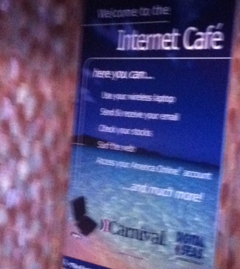 Internet Cafe on Cruise Ship