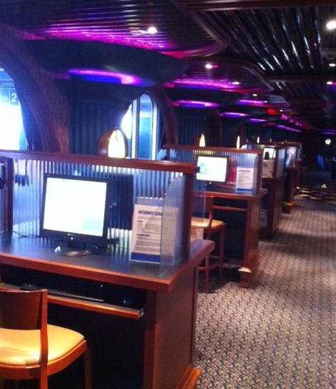 Internet Cafe on Cruise Ship