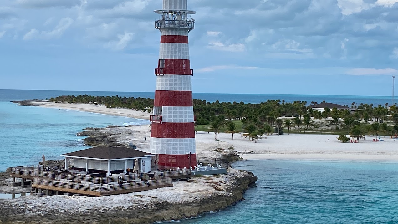 Lighthouse on Ocean Cay Bahamas